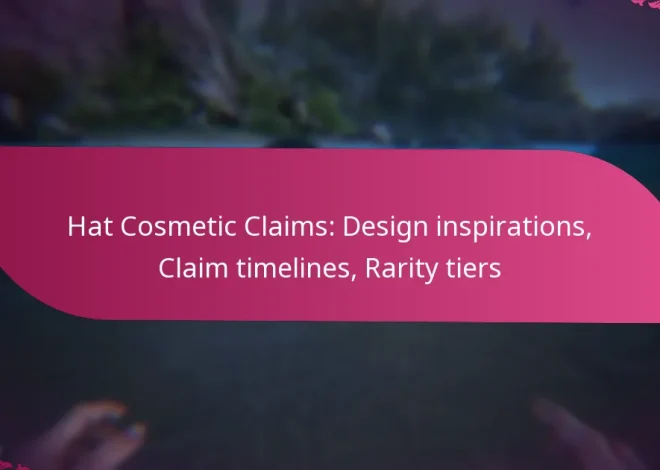 Hat Cosmetic Claims: Design inspirations, Claim timelines, Rarity tiers