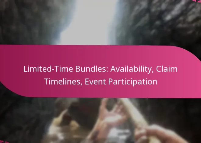 Limited-Time Bundles: Availability, Claim Timelines, Event Participation