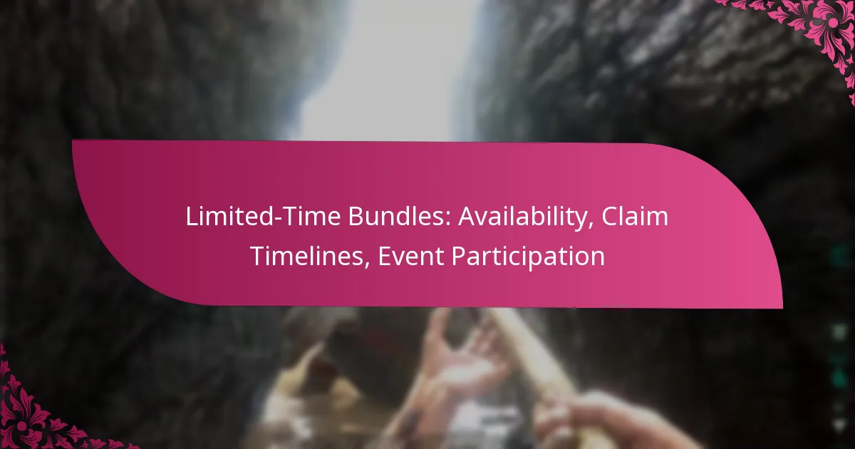 Limited-Time Bundles: Availability, Claim Timelines, Event Participation