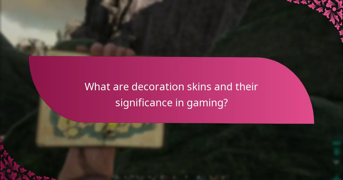 How can players claim decoration skins?