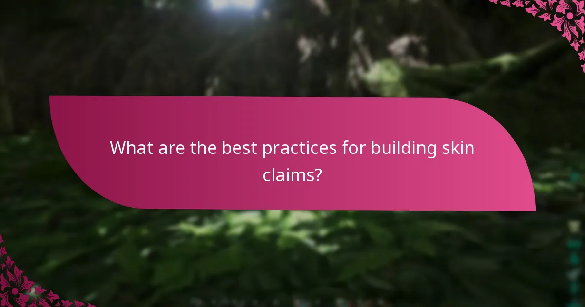 What are the typical event durations for skin product claims?