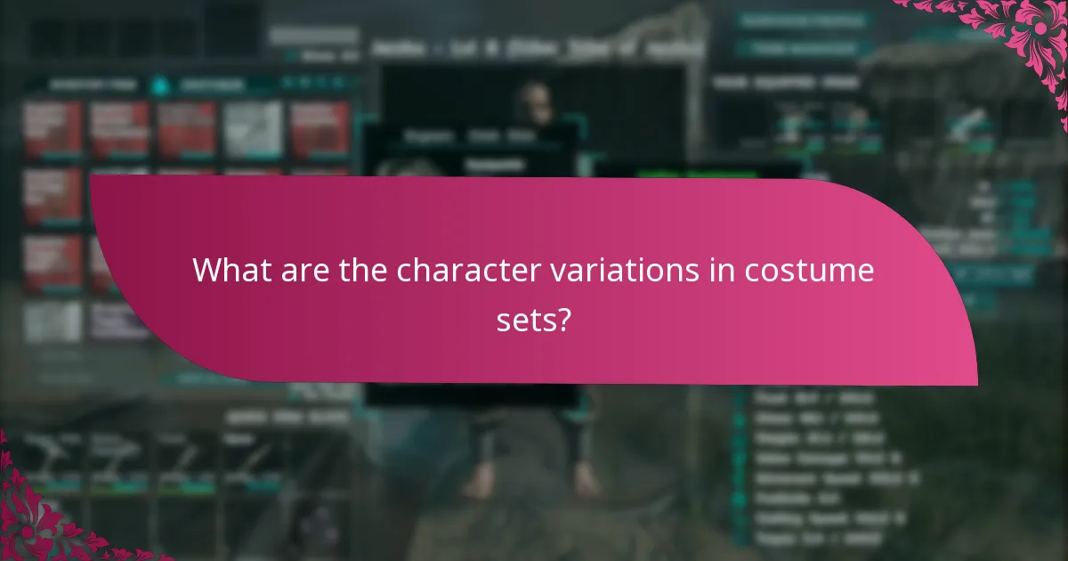When are the events for costume set claims?