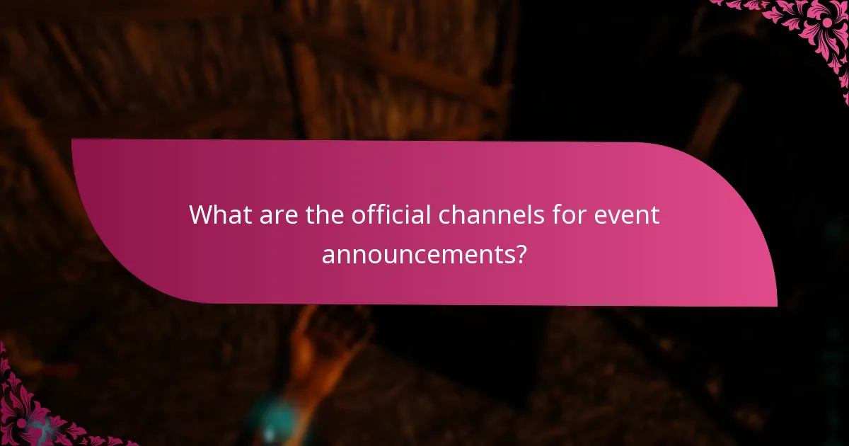 What are the steps to participate in announced events?