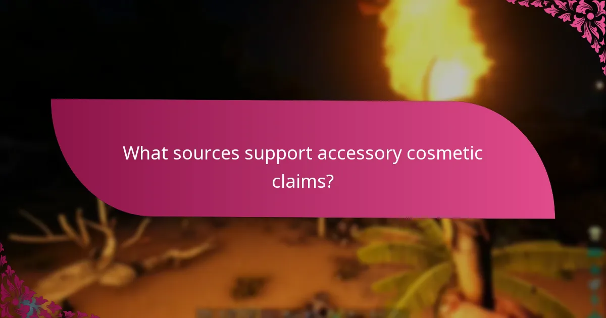 Which brands lead in accessory cosmetic claims?
